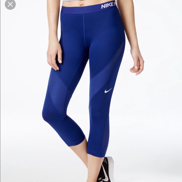 royal blue nike pro leggings